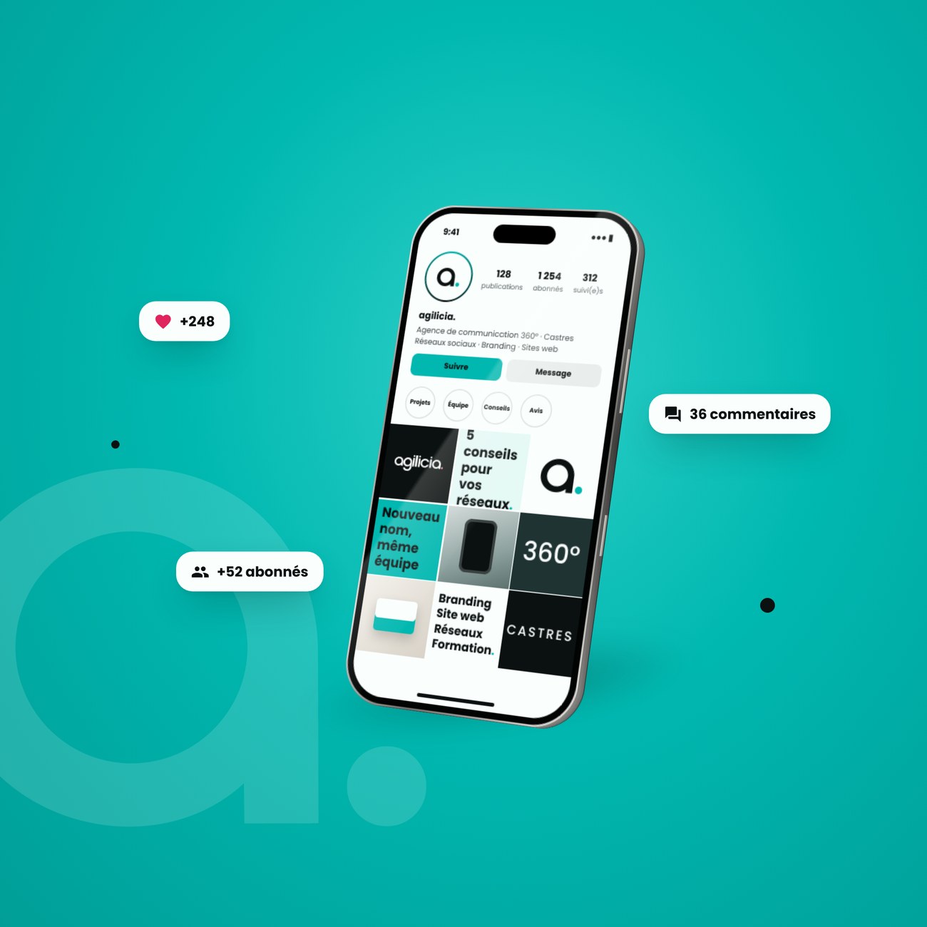 Gestion des réseaux sociaux par Agilicia, agence de communication à Castres